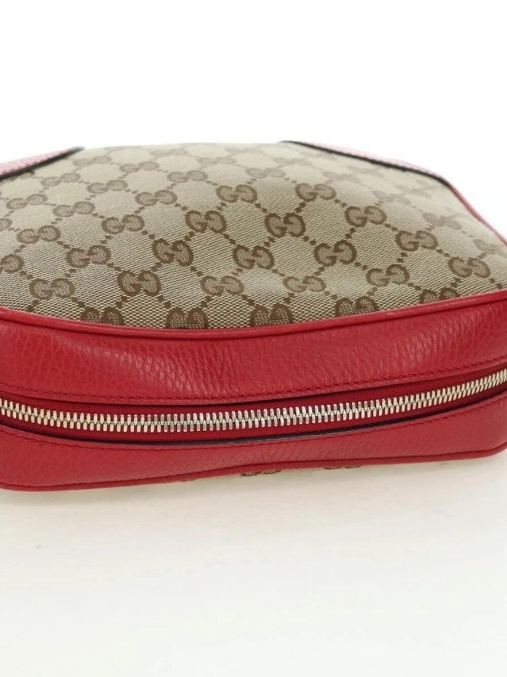 GUCCI GG Canvas Shoulder Bag Beige Gold 449413 Auth - Picture 3 of 13